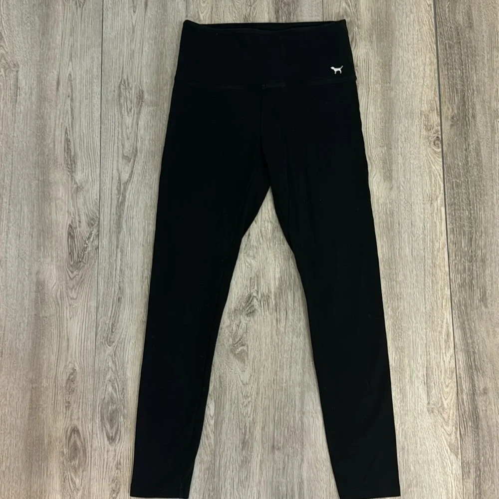 PINK black YOGa pants medium